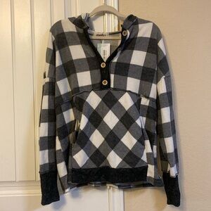 NWT-SIZE M HAPTICS FLEECE PULLOVER W/POCKETS